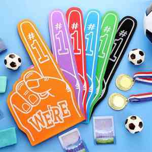 Juego de Dedales y Pompones de Espuma EVA Personalizados - Artículos para Eventos Deportivos y Fiestas de Animación, Regalos Promocionales al por Mayor - Product Image 4