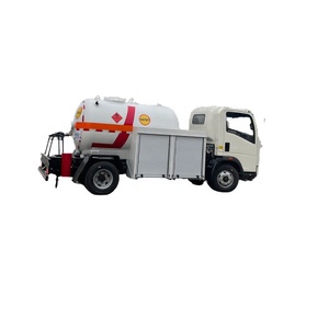 Gas repostar 4x2 HOWO Tanker 2,5 toneladas 5 toneladas 10 toneladas 15 toneladas LPG <span class=keywords><strong>bobtail</strong></span> 10MT cilindro embotellado móvil gas SKID <span class=keywords><strong>bobtail</strong></span> camiones - Product Image 2