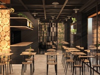 Restauration rapide Comptoir de bar Poulet frit Pizza Shop Mobilier Burger Shop Aménagement d'intérieur