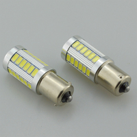 Ampoule LED de voiture 12V 1157 7440 S25 Ba15s, feu de recul, feu stop, 1156 33SMD 5630 33 LED, clignotant intérieur de voiture, lampe LED de voiture