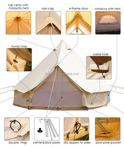 Wind vallée – tente cloche étanche de luxe, 4 saisons, 5m, en toile de coton, pour l'extérieur, 4m, 5m, Glamping, à vendre - Product Image 2
