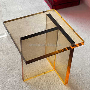 Hot Bán Sang Trọng Acrylic Gradient Màu Nhỏ Bàn Cà Phê Thiết Kế Hiện Đại Biệt Thự Phòng Khách Acrylic Góc Bàn Cà Phê - Product Image 3