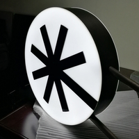 Enseigne lumineuse LED personnalisée, étanche, pour publicité extérieure, enseigne publicitaire 3D en acrylique, boîte lumineuse pour logo de magasin, devanture de magasin, entreprise