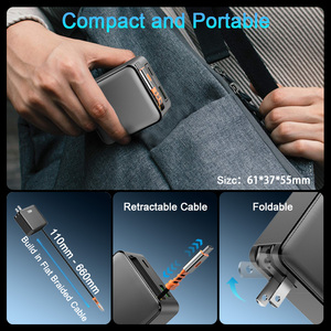 <span class=keywords><strong>Chargeur</strong></span> mural <span class=keywords><strong>USB</strong></span> rapide TKT 35W avec adaptateur rétractable de type <span class=keywords><strong>C</strong></span> prise pliable pour <span class=keywords><strong>bloc</strong></span> de <span class=keywords><strong>chargeur</strong></span> portable protégé iPhone OTP - Product Image 2