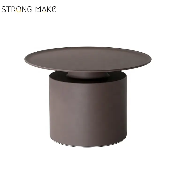 ODM-mesa auxiliar para sala de estar, mesa de café negra, fabricante OEM