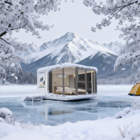 Maison Capsule Portable de Luxe Préfabriquée pour Magasin Urbain, Hôtel et Entreprise Airbnb