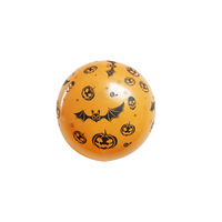 Ballon en latex imprimé noir, blanc et orange pour Halloween, 12 pouces, décoration de fête, bar, fantôme