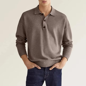 OUTPACE Langarm Maroon Color <span class=keywords><strong>Polo</strong></span> Shirts Kariertes <span class=keywords><strong>Polo</strong></span> <span class=keywords><strong>Shirt</strong></span> zum Verkauf, billige Langarm <span class=keywords><strong>Polo</strong></span> Shirts für Männer - Product Image 2