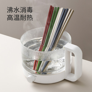 FaSoLa Alloy Chopsticks 5 Pairs Antibacterial Family Use - Product Image 4