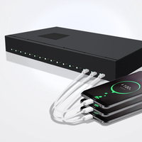 16-poorts PD Type-C PD 3.0 oplaadstation 100W max. per poort snellader voor tablet, telefoon, computer, laptops, zakelijk en industrieel gebruik