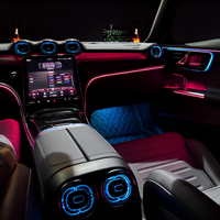 Lumière ambiante LED pour voiture, 64 couleurs, garniture de ventilation avant et arrière pour Mercedes-Benz Classe C W206 GLC X254 2022-2025