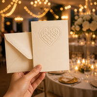 Invitation de mariage avec nœud celtique en relief, personnalisée, luxueuse, élégante, impression OEM