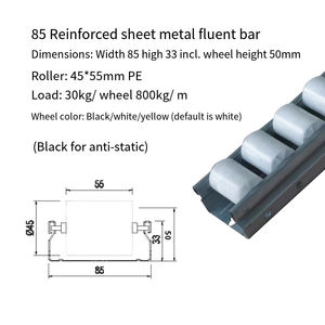 Düzene alüminyum alaşım takviyeli kaburga galvanizli anti-statik raf ray slayt çerçeve kasnak galvanize tabaka Metal kasnak - Product Image 5