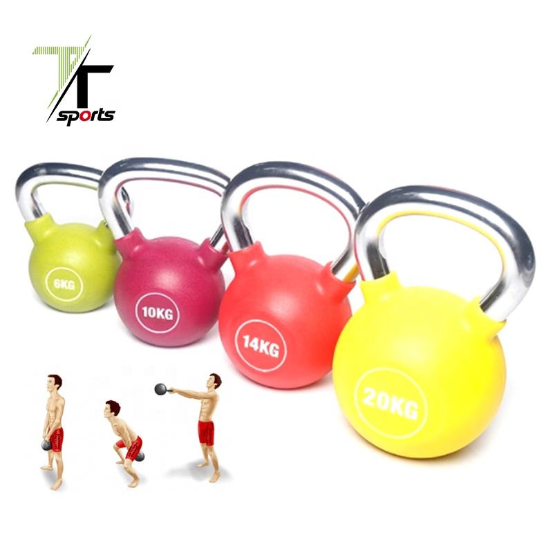 TTSPORTS Hot Sports Equipment 20Kg 40Kg PU Coated Kettlebell With
