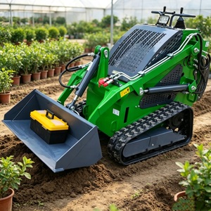 Fast Shipping Mini Skid Steer Crawler Loaders Snow-Cleaning Equipment Hydraulic Diesel Skid Steer Loader With Track - Product Image 5