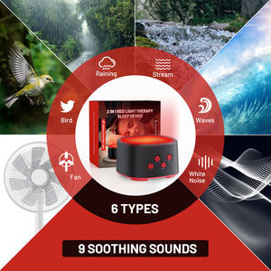 TBFIT Speaker teater rumah portabel, alat terapi nyaman pintar, suara tidur alami, mesin kebisingan putih, lampu portabel Mini - Product Image 6