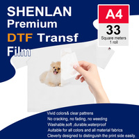 Papel de Transferencia DTF A3/A4, Hojas de Doble Cara, Película de Transferencia de Calor PET de Alta Transparencia para Camisetas, Gorras, Impresora de Inyección de Tinta DTF