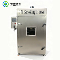 Four à fumage industriel pour saucisses et viandes, fumoir électrique professionnel pour viande