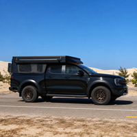 Remorque de camping en aluminium 4x4 légère, multifonctionnelle, avec toit rigide, pour pick-up, tout-terrain, pour le camping en plein air et les voyages