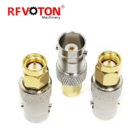 Adaptateur coaxial RF SMA/BNC-JK, connecteur SMA mâle vers BNC femelle, convertisseur d'antenne pour applications RF/appareils LAN sans fil