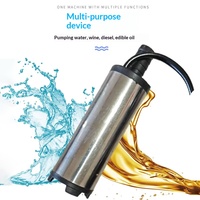 Mini Pompa Sommergibile 12V per Olio e Acqua, Modello OLIVER ad Alta Portata 38, con Cavo da 3m