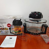 Four à micro-ondes multifonction grande capacité avec friteuse à air visible pour frites et cuisson