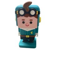 Porte-clés en PVC souple personnalisé avec design de dessin animé 3D, souvenir, cadeau, pour la promotion