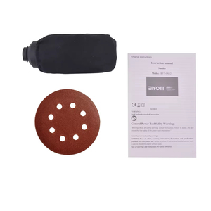 <span class=keywords><strong>Lijadora</strong></span> <span class=keywords><strong>Orbital</strong></span> Eléctrica Redonda BIYOTI de 280W y 125mm <span class=keywords><strong>con</strong></span> <span class=keywords><strong>Aspiradora</strong></span>, Velocidad Variable, Bolsa para Polvo, Máquina de Pulido de Superficies, Bricolaje, Metal - Product Image 4