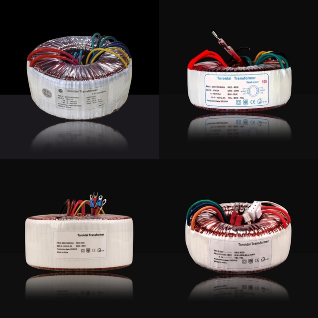 High Efficiency 10KW Toroidal Transformer 50V 12V 24V Multi-Tap CE Certified Factory Direct Custom