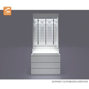 Espositore Personalizzabile a Più Livelli per <span class=keywords><strong>Negozio</strong></span> di Ottica con Luce LED Mobile Vetrina in Legno per Occhiali Arredamento per Negozi di Ottica - Product Image 1