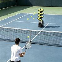 Lanceur de balles automatique professionnel pour le tennis et le pickleball aux États-Unis – Équipement d'entraînement intelligent et portable pour l'entraînement du swing