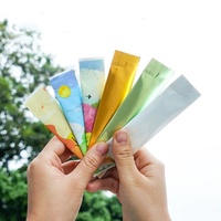 Sachets d'emballage de poudre de supplément noir mat pochette de miel de papier d'aluminium petits sacs d'emballage pour les sachets instantanés de café de thé