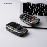 Étui de clé de voiture en fibre de carbone T-carbon compatible avec les nouveaux modèles Toyota Camry, Prado, Yize, CHR, Vios – Accessoires automobiles, housse de clé, étui de protection d'usine