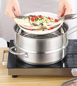 304 acier inoxydable ménage petit vapeur bouillie marmite soupe pot lait casserole casserole ustensiles de cuisine ensembles - Product Image 4