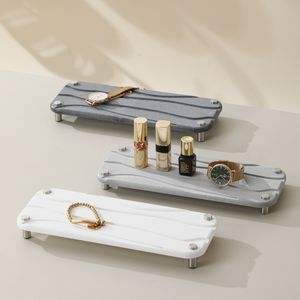 Plateau en pierre à séchage instantané absorbant l'eau diatomite plateau d'évier de cuisine pour tasse brosse organisateur de comptoir de salle de bain - Product Image 2