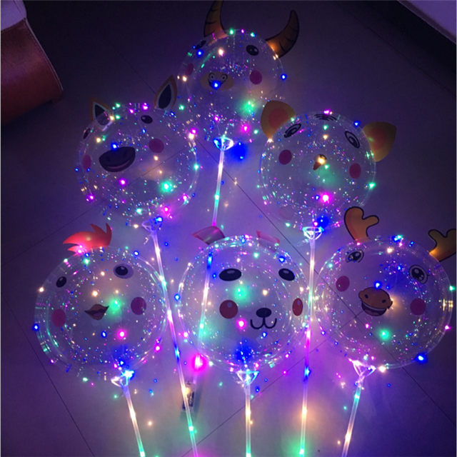 Wedding Confession Birthday Party Holiday Supply Led Glowing Flashing Bobo Balloon Light