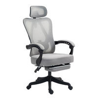Taichang Chaise ergonomique moderne en maille Appui-tête réglable Chaise de réunion de bureau d'ordinateur confortable pour étudiants Usage domestique Long