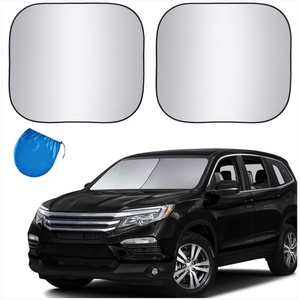 2pcs Polyester Front Windshield Sun <b>Shades</b> Foldable Automotive Car <b>Window</b> <b>Shades</b> - Product Image 3