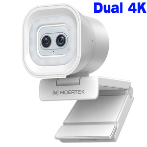 Cámara USB Profesional para Portátil con Doble Lente 4K, Control Remoto 6x, Micrófonos de Silicio Integrados, Disponible en Stock, Lentes Duales 4K - Combina una Resolución de 4K - Product Image 1