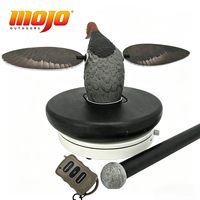 MOJO Outdoors Leurres de chasse flottants en plastique Redhead pour canards mallards, série Elite avec fonction rotative et télécommande