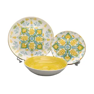 Top-ranking Supplier Decal Ceramic Dinner Plate Bowl 2022 New Porcelain Dinner Set Ceramic Dinnerware Set