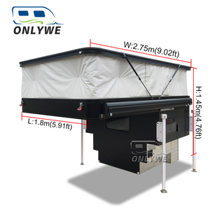 Fabricante de Campers Deslizables para Camionetas, Carrocería de Aluminio OEM, Certificación DOT, <span class=keywords><strong>Techo</strong></span> <span class=keywords><strong>Elevable</strong></span>, <span class=keywords><strong>Camper</strong></span> para Camioneta con Toldo Desplegable - Product Image 2