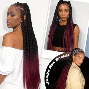 Extensions de cheveux synthétiques pré-étirées de 24 pouces de haute qualité pour tresses au <span class=keywords><strong>crochet</strong></span> - Product Image 5