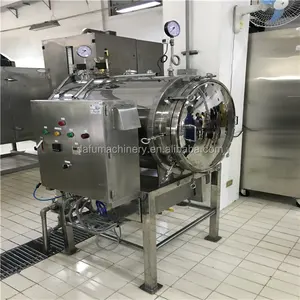 Moins cher Vapeur/Chauffage Électrique Continue Horizontale En Acier Inoxydable Emballé Autoclave Alimentaire Stérilisateur