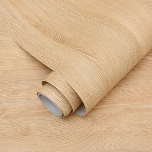 Film vinyle auto-adhésif multi-teintes à effet bois réaliste, revêtement PVC à peler et coller pour la rénovation de meubles et de tables - Product Image 2