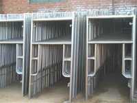 Andamio Industrial de Acero Galvanizado de Alta Resistencia con Estructura en H, Escalera, Puerta, Resistente a la Corrosión, Plegable, 1 Año de Garantía
