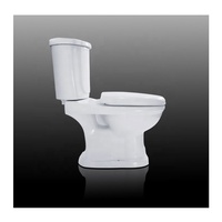 Salle de bain classique en céramique coupé, toilette blanche, bon marché, au mur, blanc, livraison gratuite