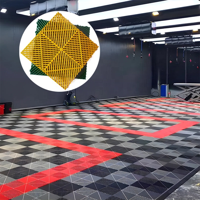 Modern Outdoor Interlocking Plastic Floor Tiles