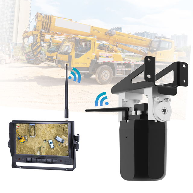 STONKAM 30X Zoom Wireless Tower Crane Camera Monitor System with Blind Spot Monitoring for Construction Device