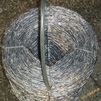 Fil de fer barbelé galvanisé à brin unique, robuste, en bobine, 2,3 mm, certifié ISO, pour clôtures forestières et isolation des zones sauvages